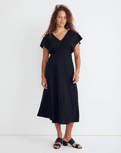 Flutter-Sleeve Midi Dress商品第1张图片规格展示