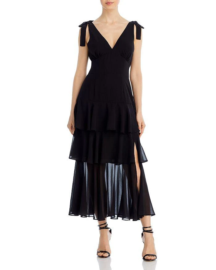 商品Wayf|Hampton Tiered Midi Dress,价格¥567,第1张图片详细描述