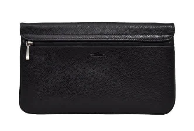 商品Longchamp|Longchamp Black Le Foulonne Leather Pouch,价格¥1201,第2张图片详细描述