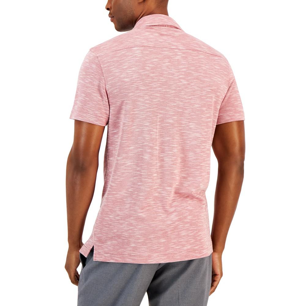 Men's Slub Pique Textured Short-Sleeve Camp Collar Shirt, Created for Macy's商品第2张图片规格展示