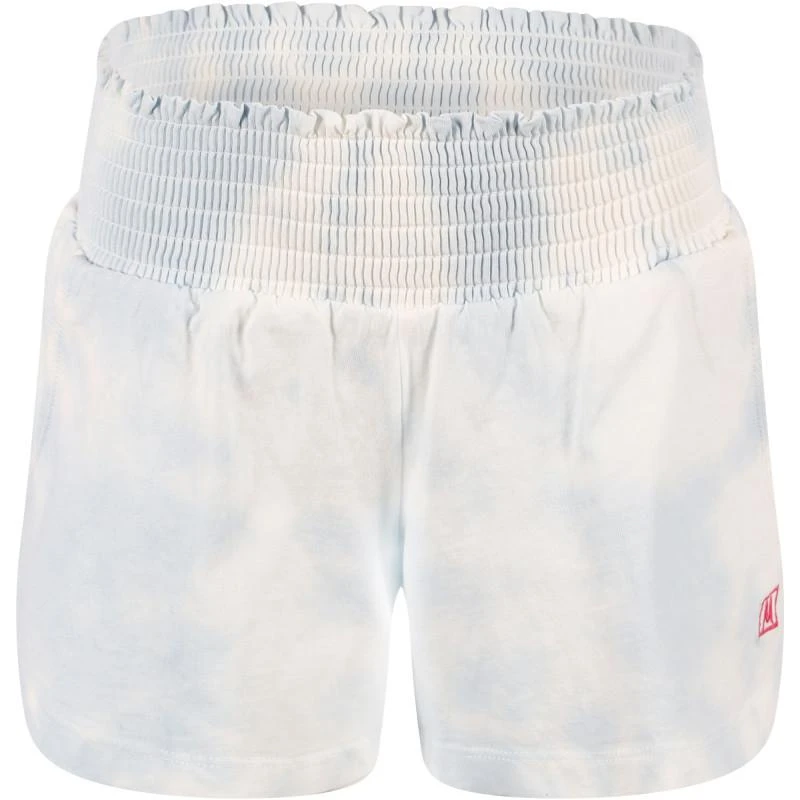 商品Munster|Tie dye logo shorts in blue and white,价格¥340,第1张图片