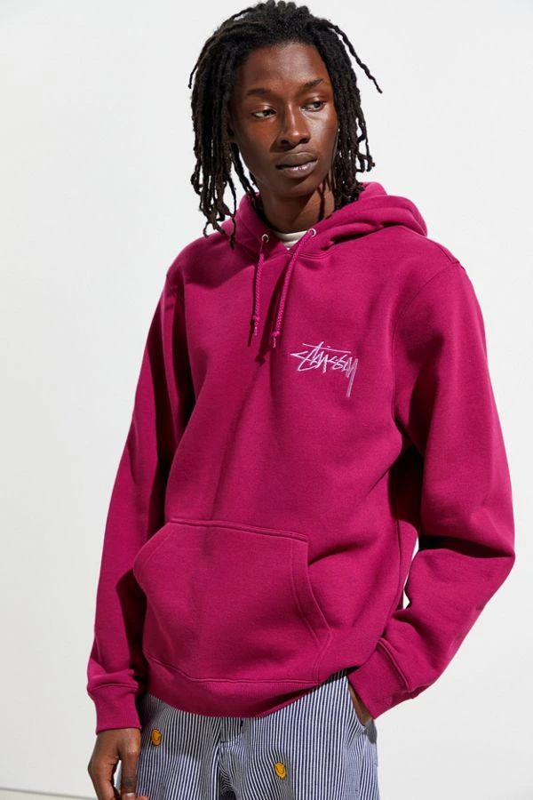 商品STUSSY|Stussy Embroidered Applique Hoodie Sweatshirt 连帽衫,价格¥303,第2张图片详细描述