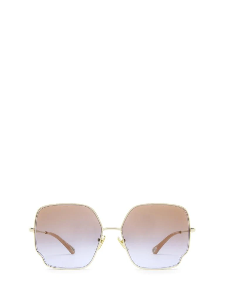 商品Chloé|Chloé CH0092S gold female sunglasses,价格¥1890,第1张图片