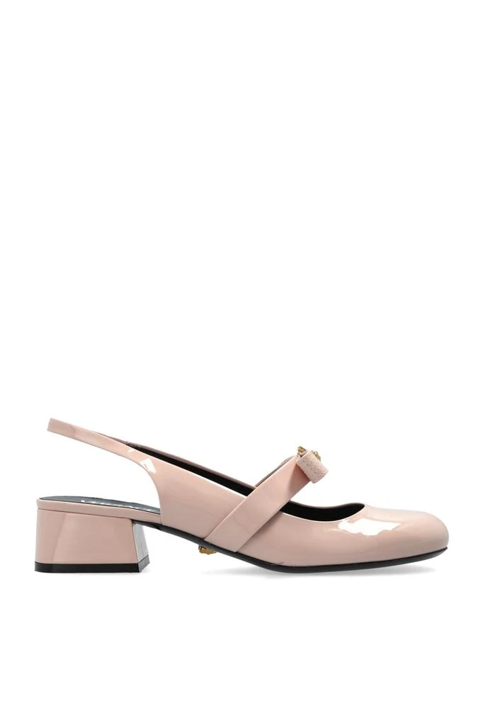 商品Versace|Versace Leather heeled shoes,价格¥6979,第1张图片