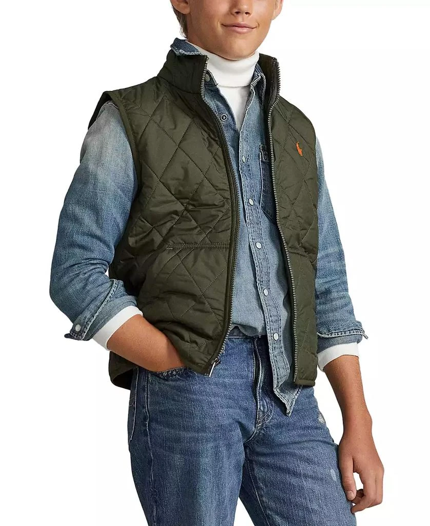 商品Ralph Lauren|Big Boys Quilted Water-Repellent Vest,价格¥554,第1张图片