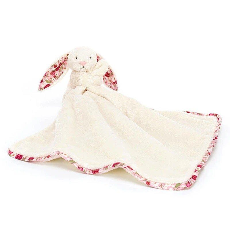Jellycat 奶油色聚酯纤维害羞奶油兔子浆果安抚奶嘴玩偶 商品