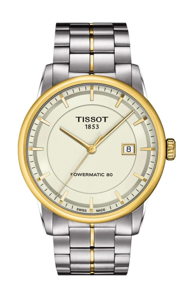 商品Tissot|Men's Luxury Powermatic 80 Two-Tone Bracelet Watch, 41mm,价格¥4032,第1张图片