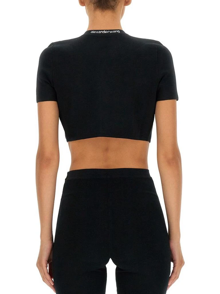 商品Alexander Wang|T by alexander wang women's black other materials top,价格¥2682,第2张图片详细描述