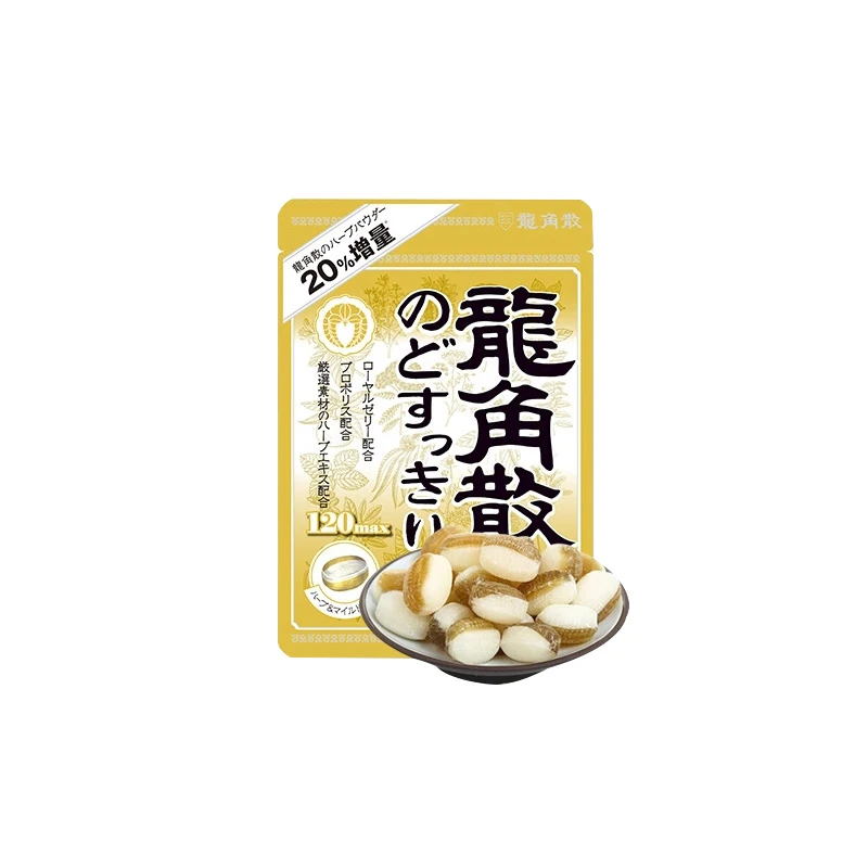 商品Ryukakusan|日本龙角散润喉糖清润护嗓糖果零食-牛奶味80g,价格¥93,第1张图片