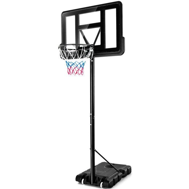 商品Hivvago|Adjustable Portable Basketball Hoop Stand with Shatterproof Backboard Wheels,价格¥1983,第1张图片