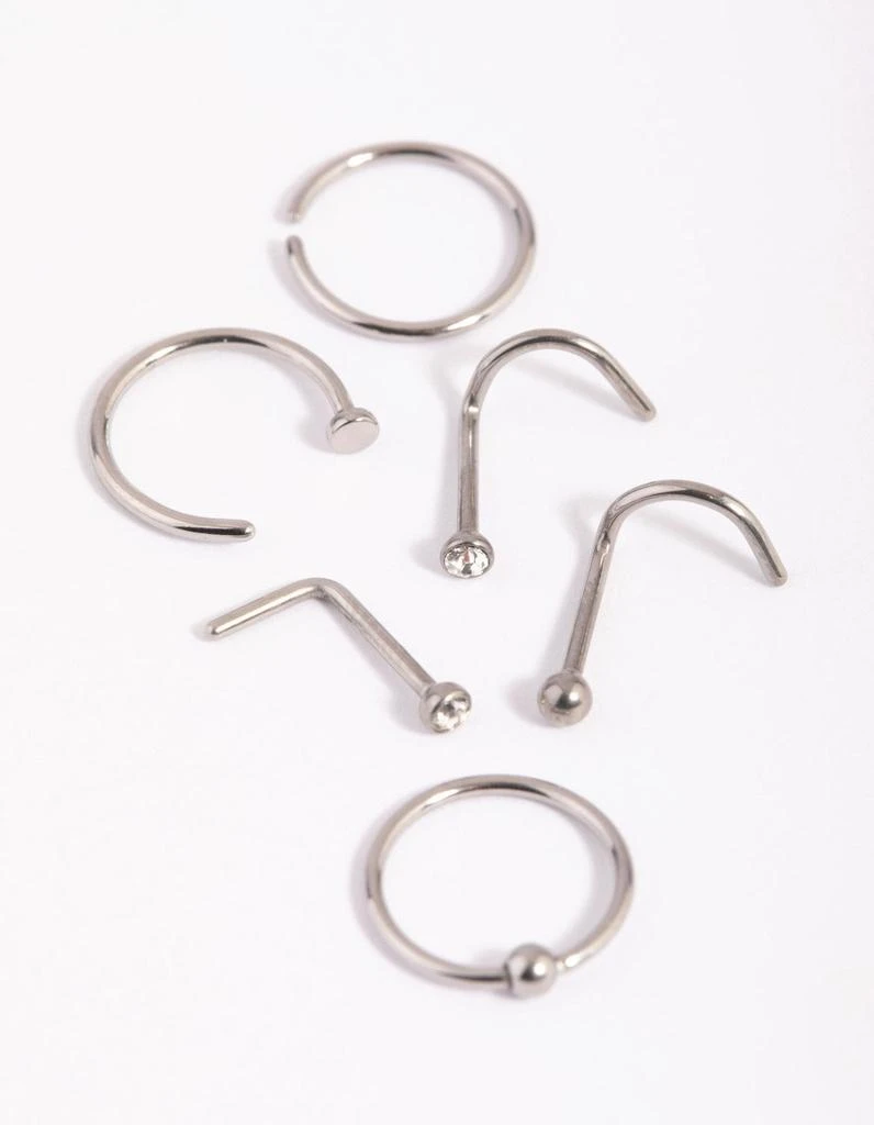 商品Lovisa|Titanium Mix and Match Nose Stud Pack,价格¥150,第1张图片