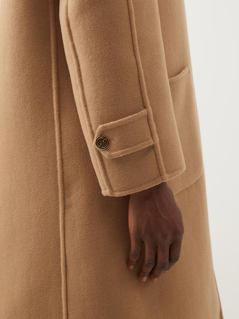 商品Gucci|Reversible GG-jacquard wool-blend coat,价格¥29280,第6张图片详细描述