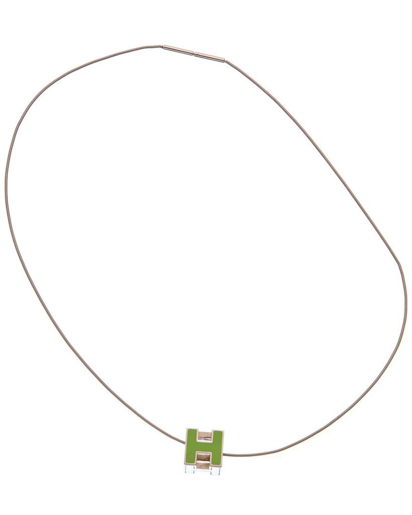 Hermes Palladium Cage D'h Necklace (Authentic Pre-Owned)商品第2张图片规格展示