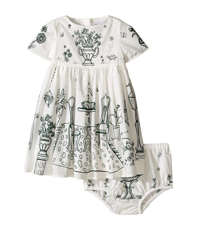 商品Dolce & Gabbana|婴儿Dolce & Gabbana Kids Botanical Garden Garden Print Dress (Infant),价格¥1472,第1张图片