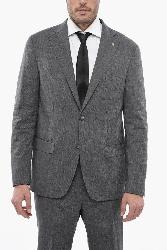 商品Corneliani|Corneliani CC COLLECTION Notch Lapel RIGHT Pin Check Suit,价格¥4604,第2张图片详细描述