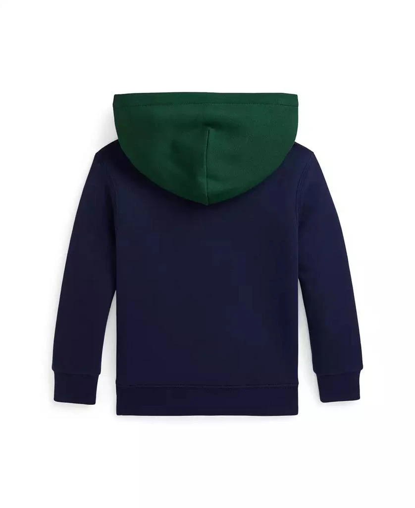 商品Ralph Lauren|Toddler and Little Boys Logo Color-Blocked Fleece Hoodie Sweatshirt,价格¥550,第2张图片详细描述