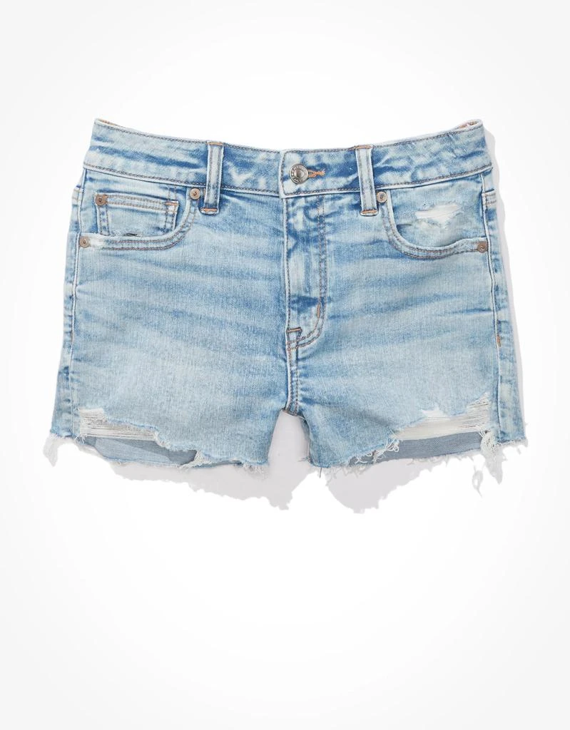 商品AE|AE Next Level High-Waisted Denim Short Short,价格¥181,第3张图片详细描述