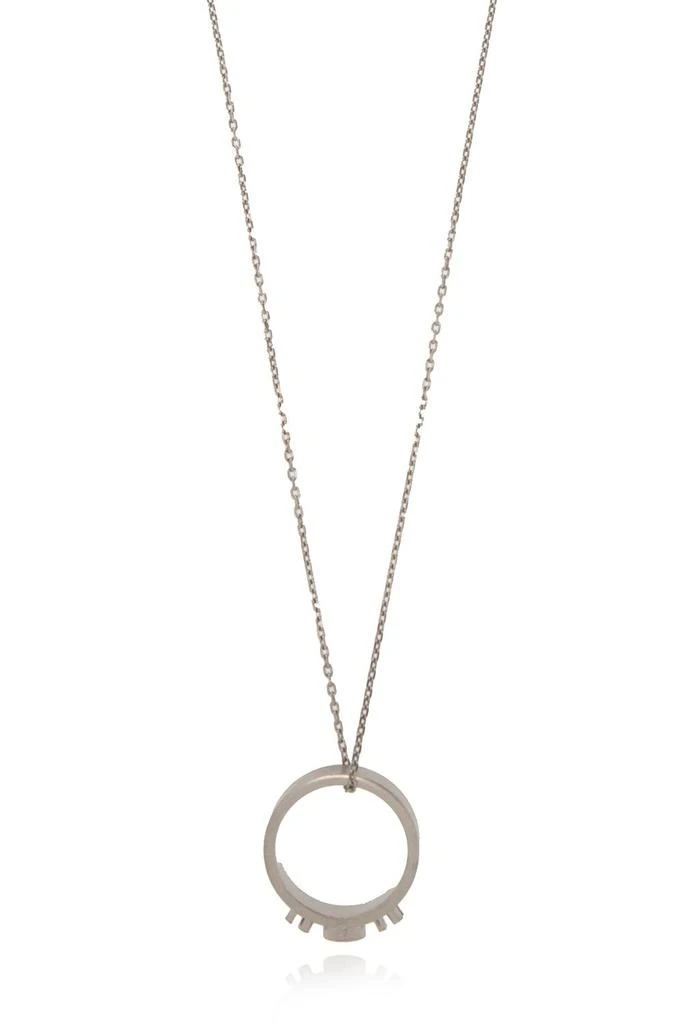 商品MAISON MARGIELA|Maison Margiela 11 Ring Rolo Chained Pendant Necklace,价格¥2834,第2张图片详细描述