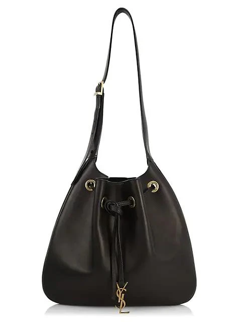 商品Yves Saint Laurent|Small Seau Flat Leather Bucket Bag,价格¥19446,第1张图片