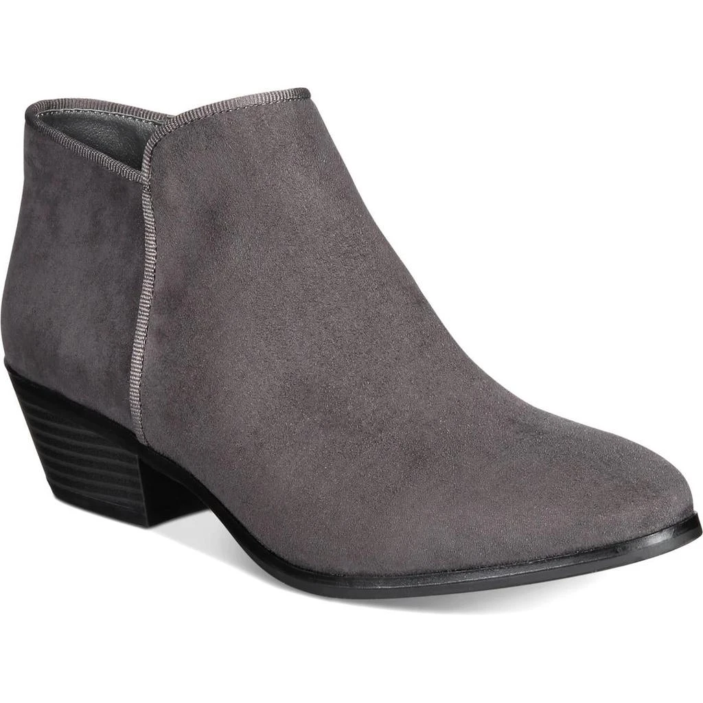 商品Style & Co|Style & Co. Womens Wileyy Faux Suede Zipper Booties,价格¥39,第1张图片