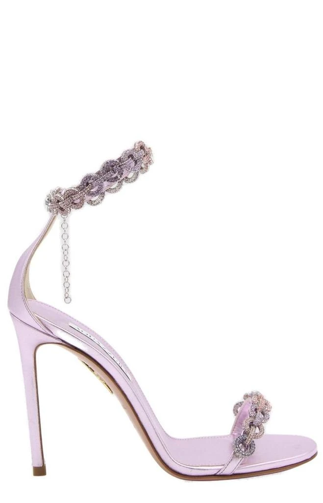 商品Aquazzura|Aquazzura Crystal Embellished Open Toe Sandals,价格¥6739,第1张图片