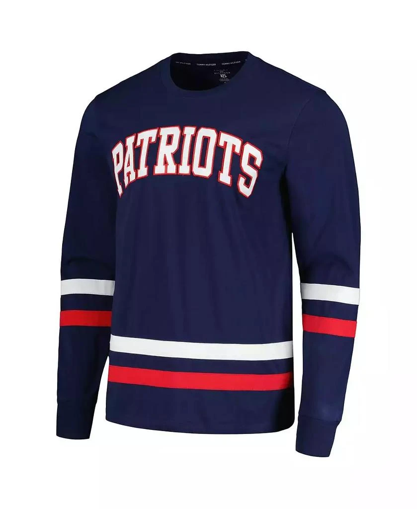 商品Tommy Hilfiger|Men's Navy, Red New England Patriots Nolan Long Sleeve T-shirt,价格¥389,第3张图片详细描述