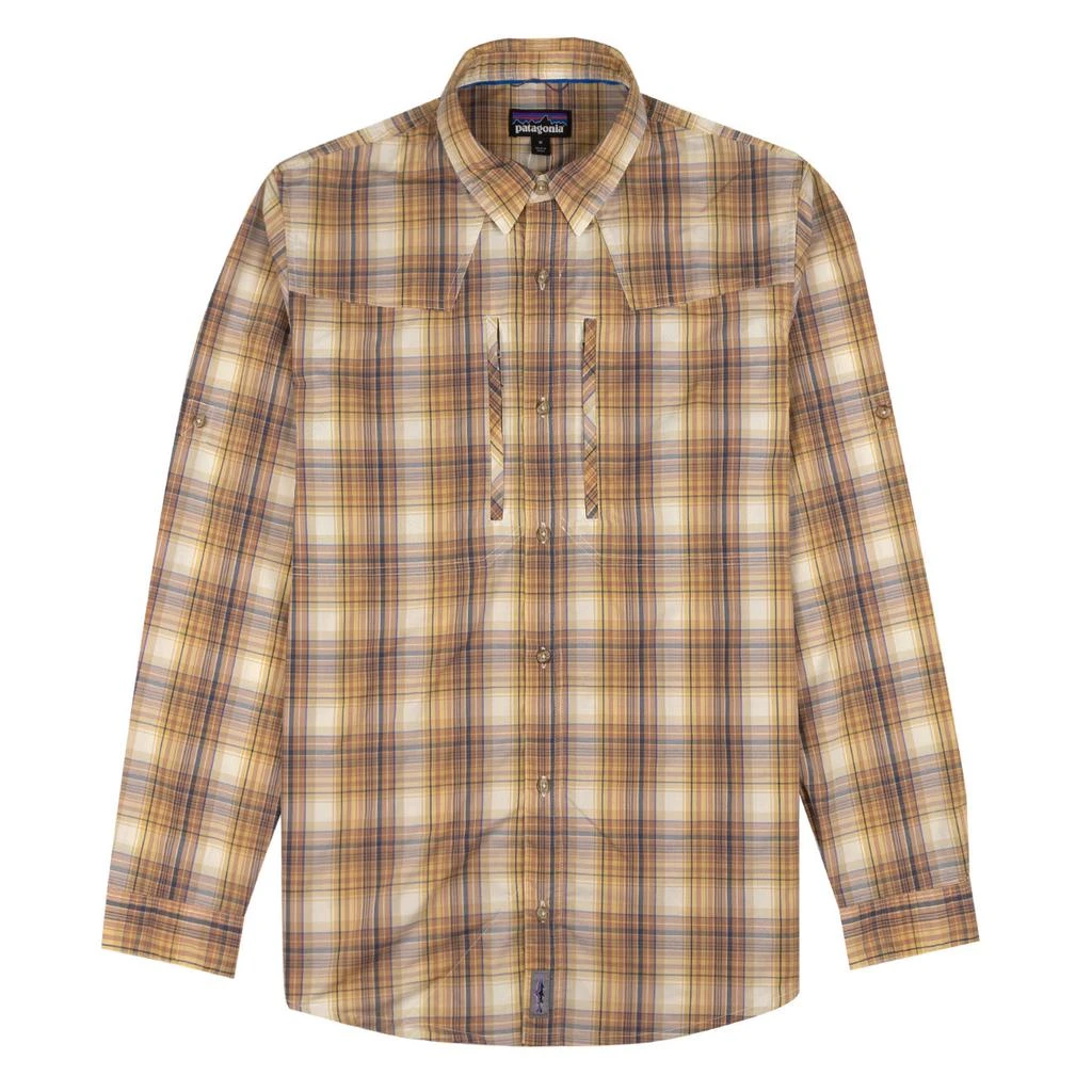 商品Patagonia|Patagonia Long Sleeve Sun Stretch Shirt Brackish / Nautilus Tan,价格¥922,第1张图片