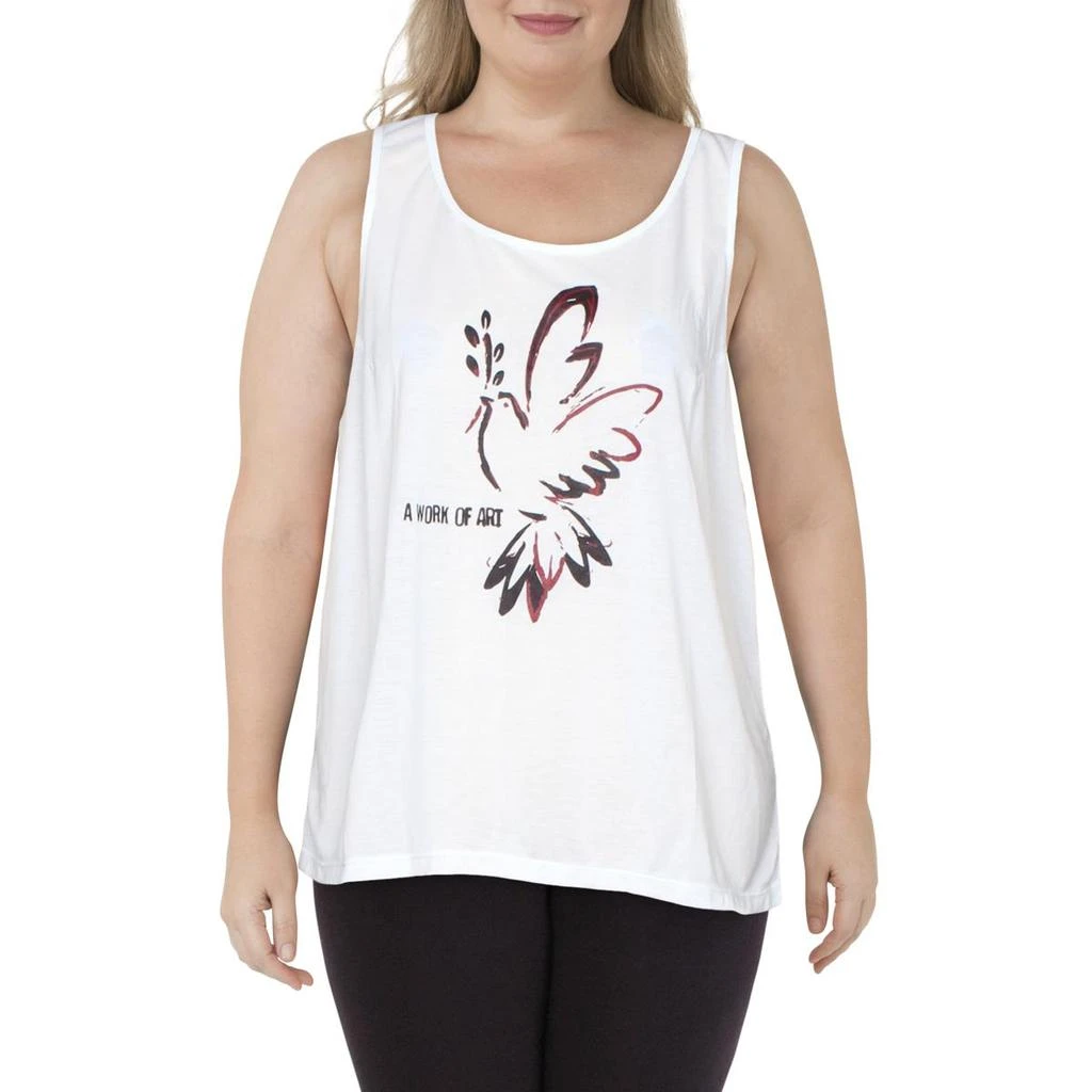 商品Taffy|Taffy Womens Plus Work Of Art Fitness Yoga Tank Top,价格¥39,第1张图片