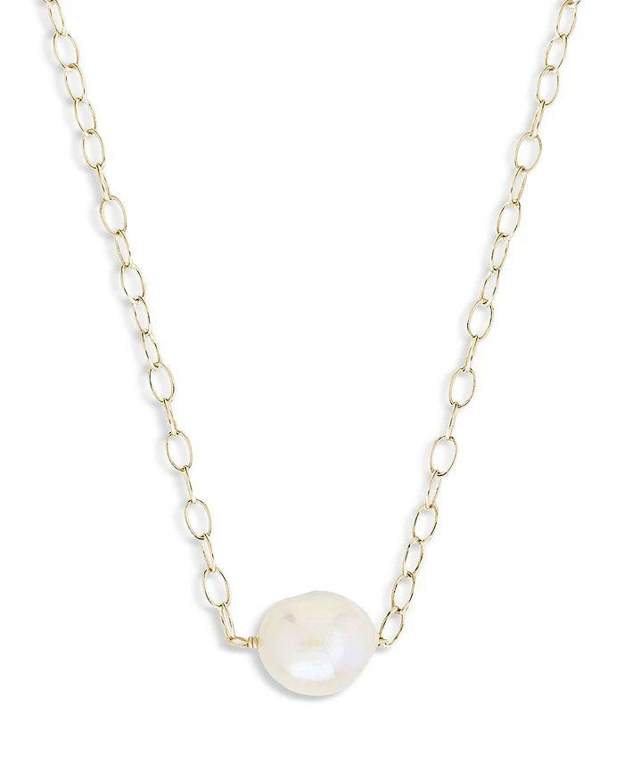 商品Sterling Forever|Imitation Pearl Pendant Necklace, 17",价格¥315,第3张图片详细描述