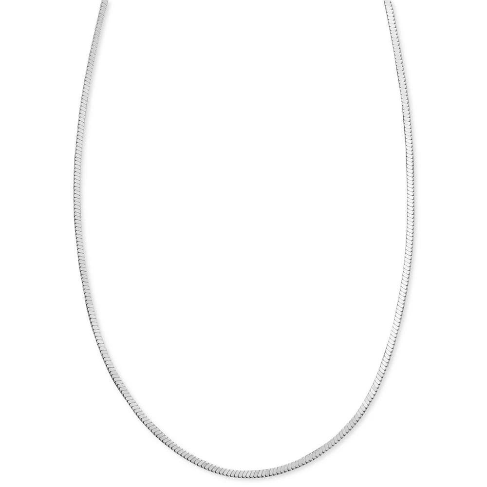 商品Giani Bernini|Sterling Silver Necklace, 20" Square Snake Chain,价格¥300,第1张图片