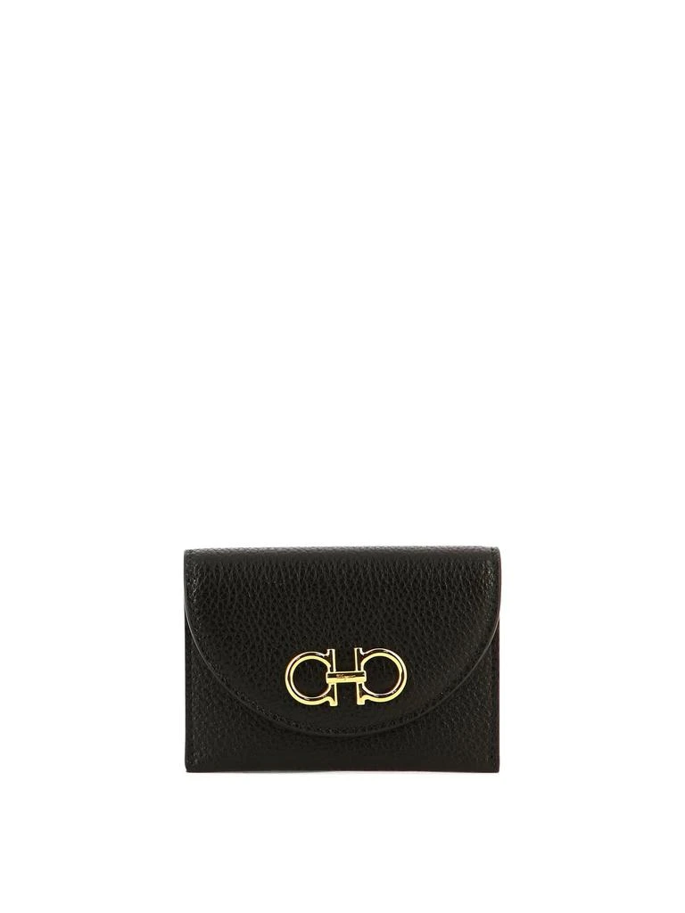 商品Salvatore Ferragamo|Gancini Wallets & Card Holders Black,价格¥2453,第1张图片