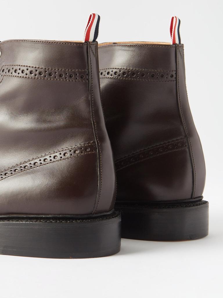 商品Thom Browne|Wingtip perforated leather boots,价格¥9546,第4张图片详细描述