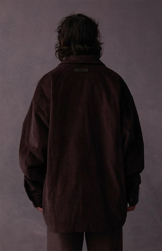 商品Essentials|Plum Corduroy Shirt Jacket,价格¥550,第5张图片详细描述