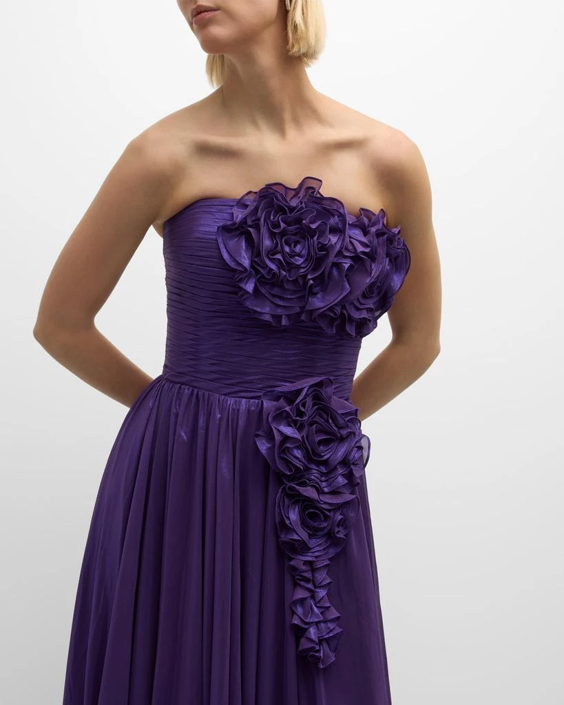 Strapless Flower-Embellished Gown 商品