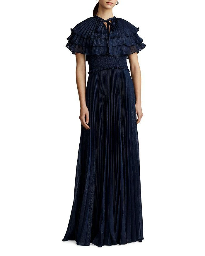 商品Zac Posen|Pleated Cape Gown,价格¥3560,第1张图片