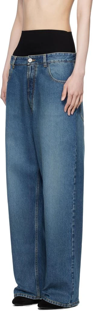 商品Alaïa|Blue Knit Band Jeans,价格¥10087,第4张图片详细描述