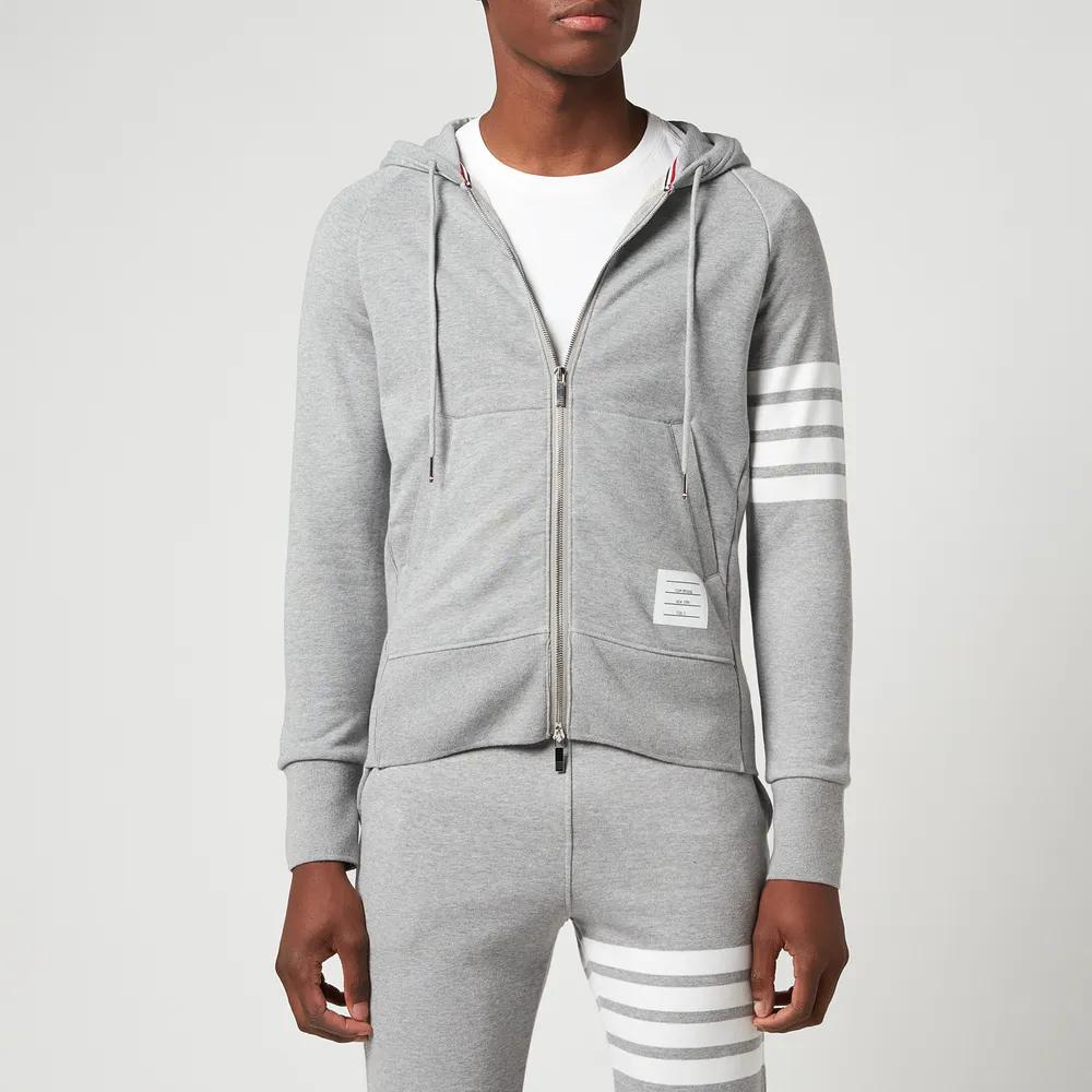 Thom Browne Men's 4-Bar Full Zip Hoodie商品第1张图片规格展示