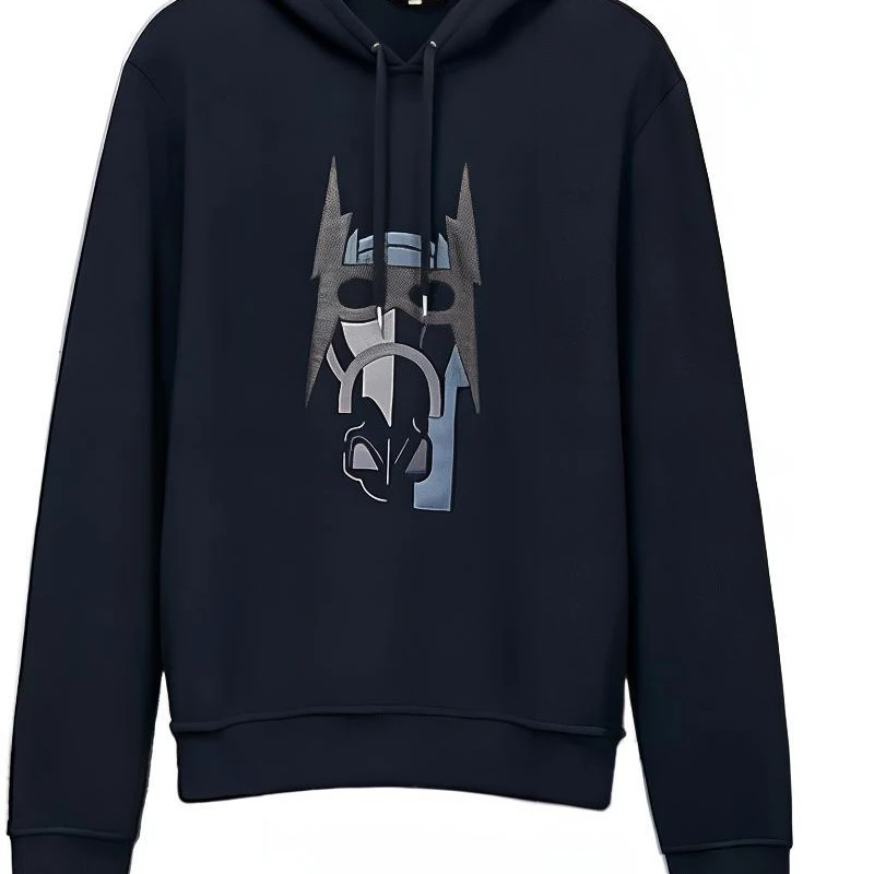 商品[国内直发] Hermes|FW22 马头图案印花连帽卫衣 男款 海军蓝,价格¥6299,第6张图片详细描述