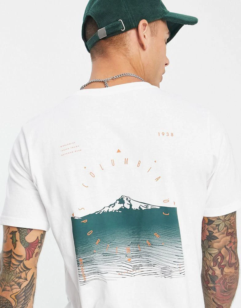 商品Columbia|Columbia Rapid Ridge cotton back graphic t-shirt in white,价格¥187,第1张图片