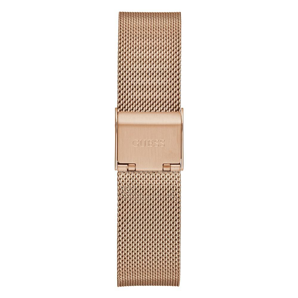 商品GUESS|Women's Quartz Rose Gold-Tone Stainless Steel Mesh Bracelet Watch 36mm,价格¥1300,第5张图片详细描述
