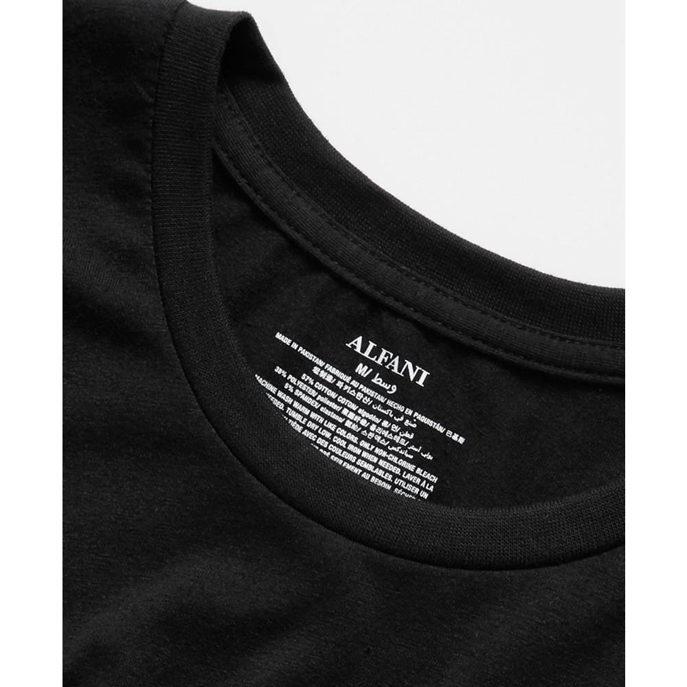 商品Alfani|Men's 5-Pk. Moisture-Wicking Solid T-Shirts, Created for Macy's,价格¥372,第4张图片详细描述