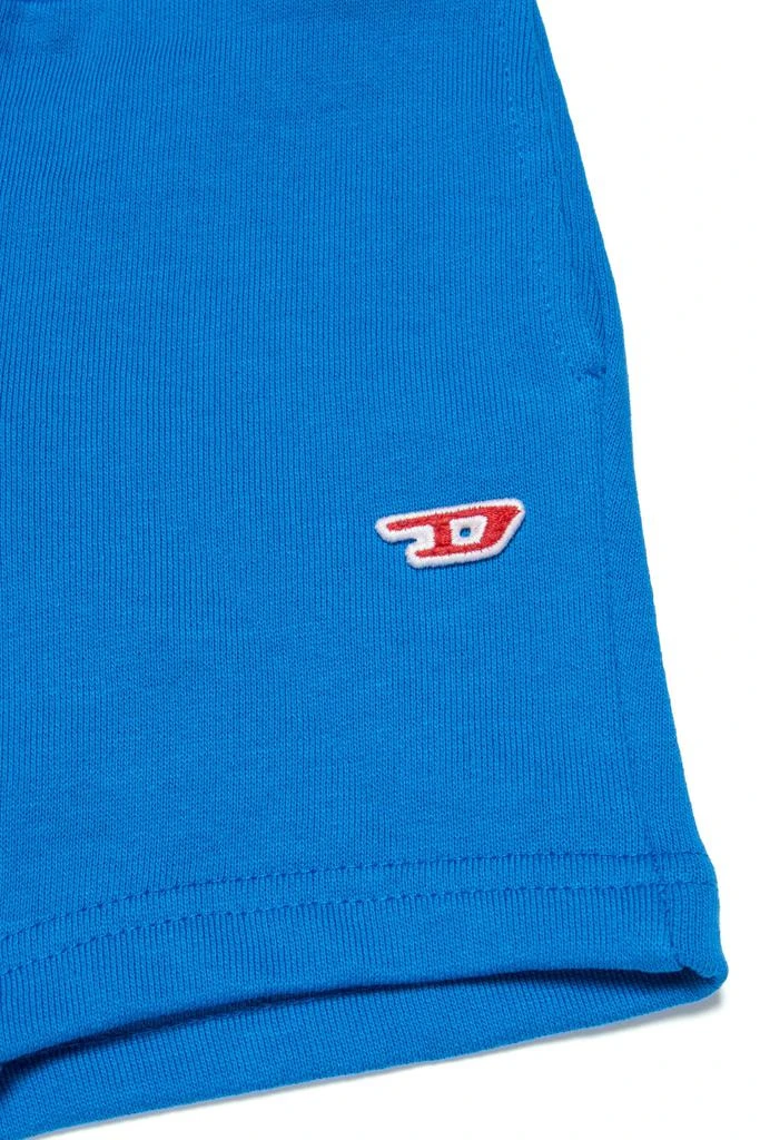 商品Diesel|Pretb Shorts  Blue Fleece Shorts With D Logo,价格¥471,第3张图片详细描述