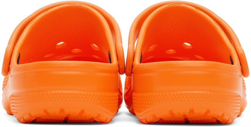 商品Crocs|Orange Classic Clogs,价格¥184,第4张图片详细描述