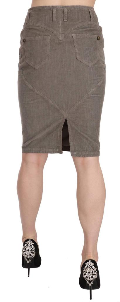 Just Cavalli  Corduroy Pencil Straight A-Line Skirt商品第2张图片规格展示