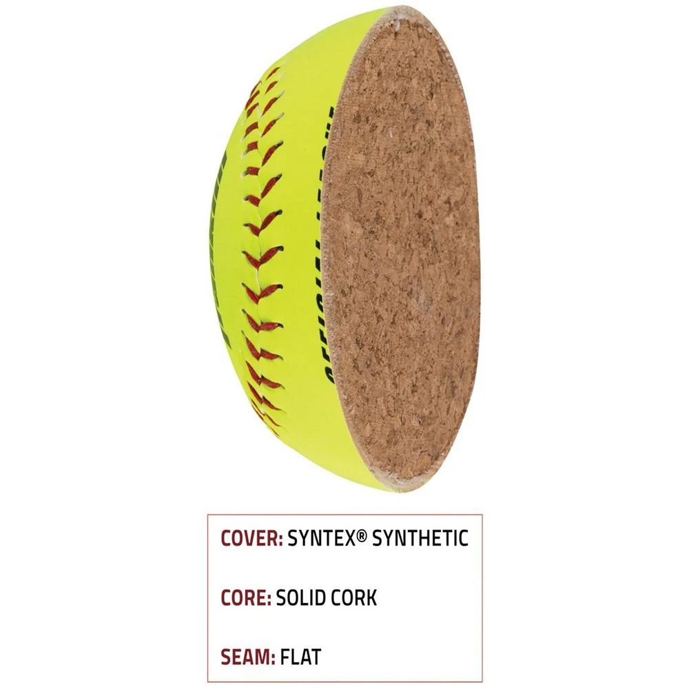 商品Franklin|4 Official League Yellow Softballs,价格¥226,第3张图片详细描述