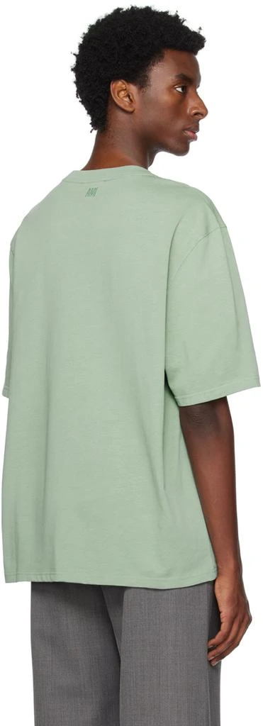 商品AMI|SSENSE Exclusive Green Ami de Cœur T-Shirt,价格¥939,第3张图片详细描述