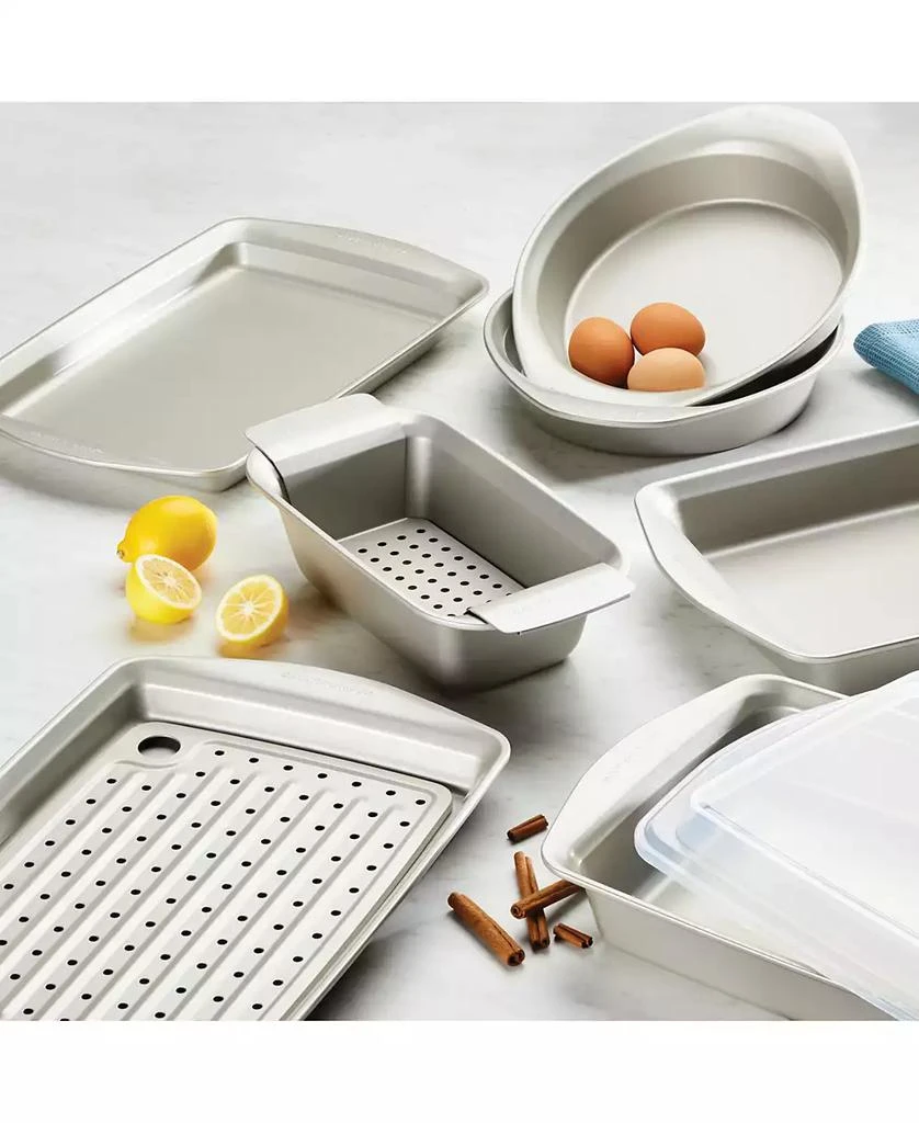 商品Rachael Ray|Nonstick Bakeware 3-Pc. Cookie Pan Set, Silver,价格¥448,第5张图片详细描述