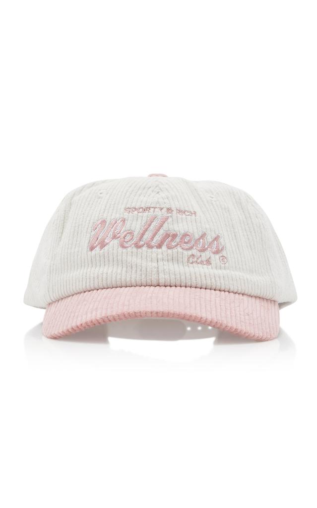 Sporty & Rich - Women's Wellness Club Cotton Corduroy Baseball Hat - Pink - OS - Moda Operandi商品第1张图片规格展示