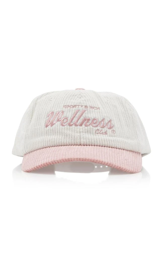 商品Sporty & Rich|Sporty & Rich - Women's Wellness Club Cotton Corduroy Baseball Hat - Pink - OS - Moda Operandi,价格¥228,第1张图片