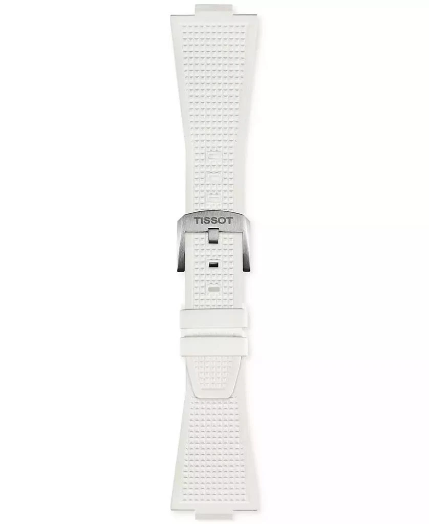 商品Tissot|Men's Swiss Automatic PRX White Rubber Strap Watch 40mm,价格¥2935,第4张图片详细描述